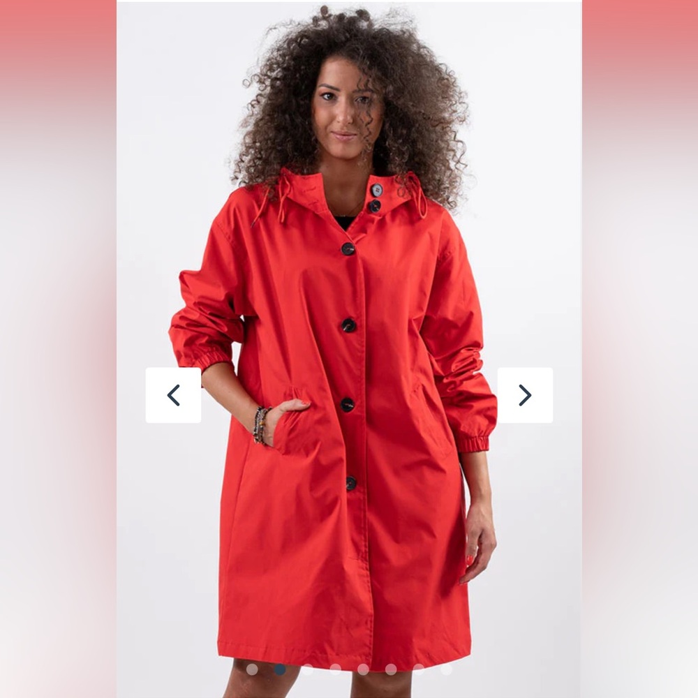Crimson Red Windbreaker